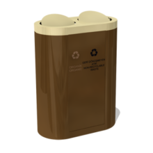 DÖNER KAPAKLI 2 Lİ  SIFIR ATIK GERİ DÖNÜŞÜM SETİ