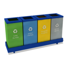 4 LÜ SIFIR ATIK GERİ DÖNÜŞÜM SETİ