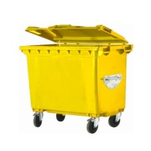 770 Litre Sarı Plastik Atık Çöp Konteyneri
