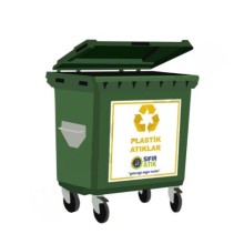 770 Lt Plastik Sıfır Atık Depolama Konteyneri