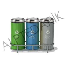 DIŞ MEKAN İÇİN 4 LÜ  SIFIR ATIK GERİ DÖNÜŞÜM SETİ Artvin