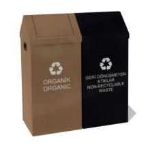SALLANIR KAPAKLI 2 Lİ SIFIR ATIK GERİ DÖNÜŞÜM SETİ