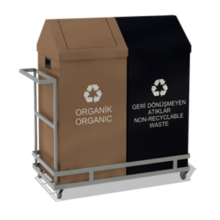 SALLANIR KAPAKLI 2 Lİ SIFIR ATIK GERİ DÖNÜŞÜM SETİ