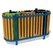 DIŞ MEKAN İÇİN 3 LÜ  SIFIR ATIK GERİ DÖNÜŞÜM SETİ