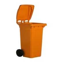 240 Litre Turuncu Plastik Çöp Konteyneri