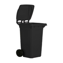 240 Litre Siyah Plastik Çöp Konteyneri