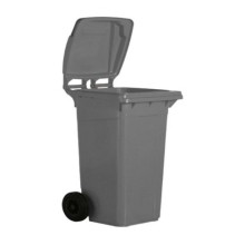 240 Litre Gri Plastik Çöp Konteyneri