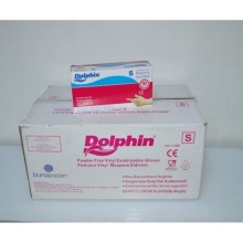 Dolphin Beyaz Vinyl Eldiven Pudrasız ( S )