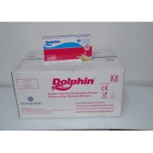 Dolphin Beyaz Vinyl Eldiven Pudrasız ( M )