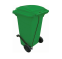 240 Litre Yeşil Plastik Çöp Konteyneri Pedallı
